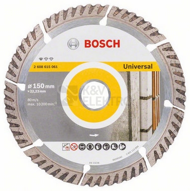 Obrázek produktu Diamantový řezný kotouč 150mm Bosch Standard for Universal 2.608.615.061 1