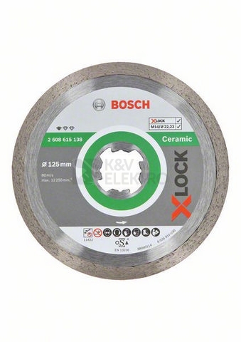 Obrázek produktu Diamantový řezný kotouč 125mm Bosch X-LOCK Standard for Ceramic 2.608.615.138 5