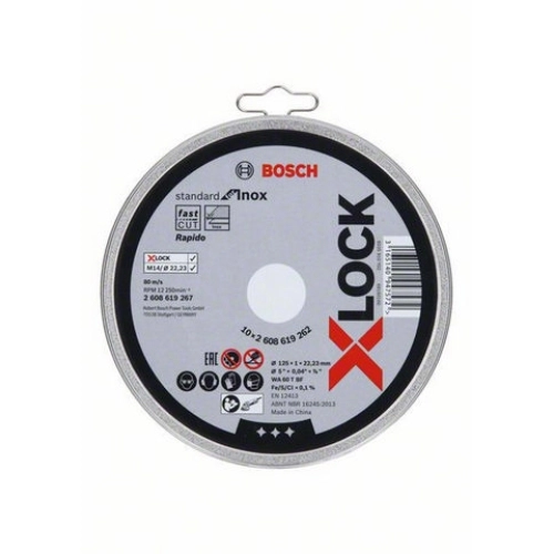 Řezný kotouč na nerez 125x1x22,23mm Bosch Standard for Inox X-LOCK 2.608.619.262 (obrázek 11)