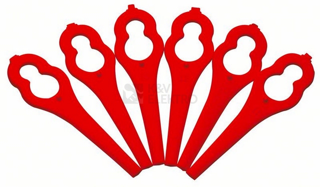 Obrázek produktu Náhradní plastové nože 26cm 24ks červené pro strunové sekačky Bosch F.016.800.183 0