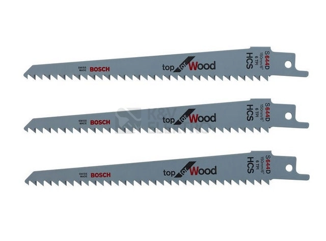 Obrázek produktu Pilové plátky do ocasky na dřevo 3ks Bosch F.016.800.303 0