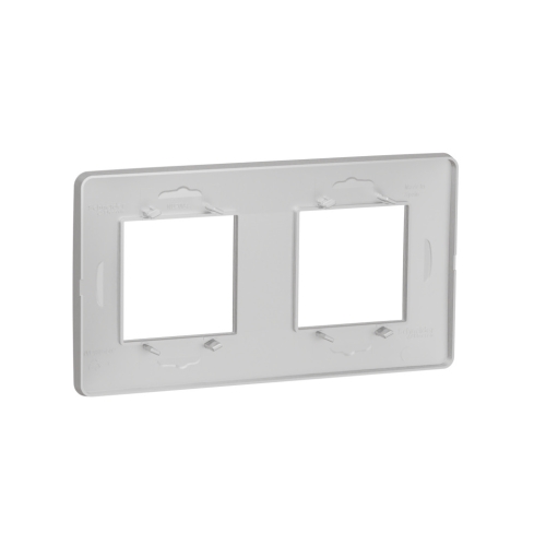 Schneider Electric Nová Unica Studio dvojrámeček aluminium NU200430