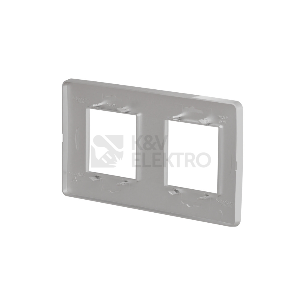 Obrázek produktu Schneider Electric Nová Unica Studio dvojrámeček aluminium NU200430 2