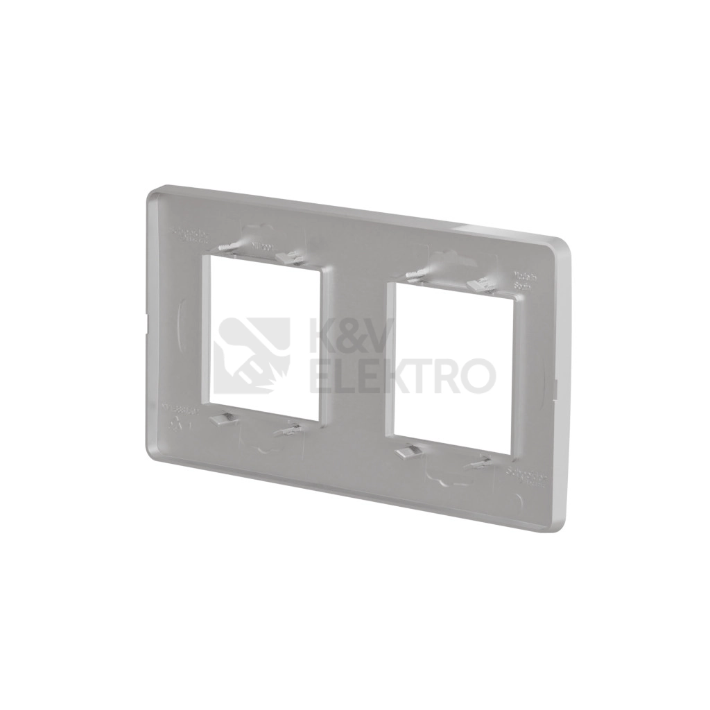 Obrázek produktu Schneider Electric Nová Unica Studio dvojrámeček aluminium NU200430 2