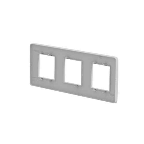 Schneider Electric Nová Unica Studio trojrámeček aluminium NU200630