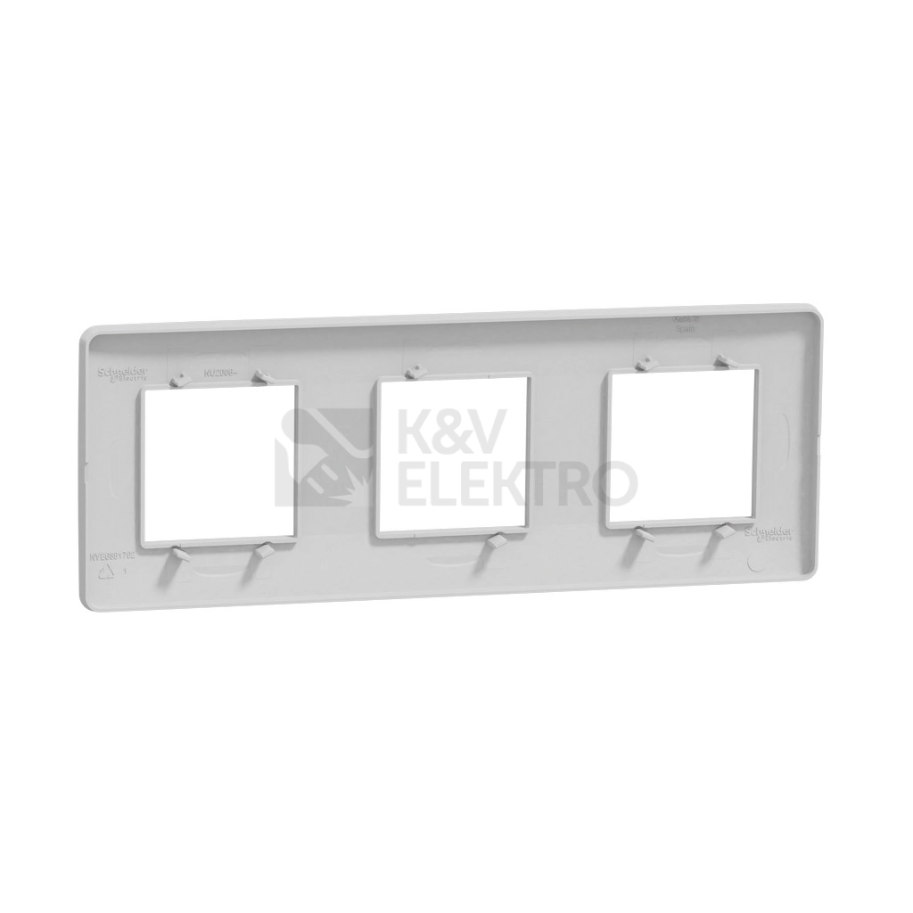 Obrázek produktu Schneider Electric Nová Unica Studio trojrámeček aluminium NU200630 3