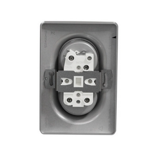 Schneider Electric Nová Unica dvojzásuvka aluminium NU206530 (obrázek 4)