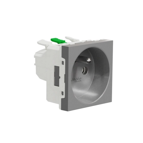 Schneider Electric Nová Unica zásuvka bezšroubová aluminium NU305930E (obrázek 5)