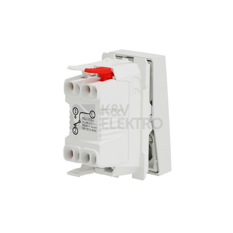 Obrázek produktu Schneider Electric Nová Unica schodišťový vypínač č.6 bílá NU310318 1modul 2