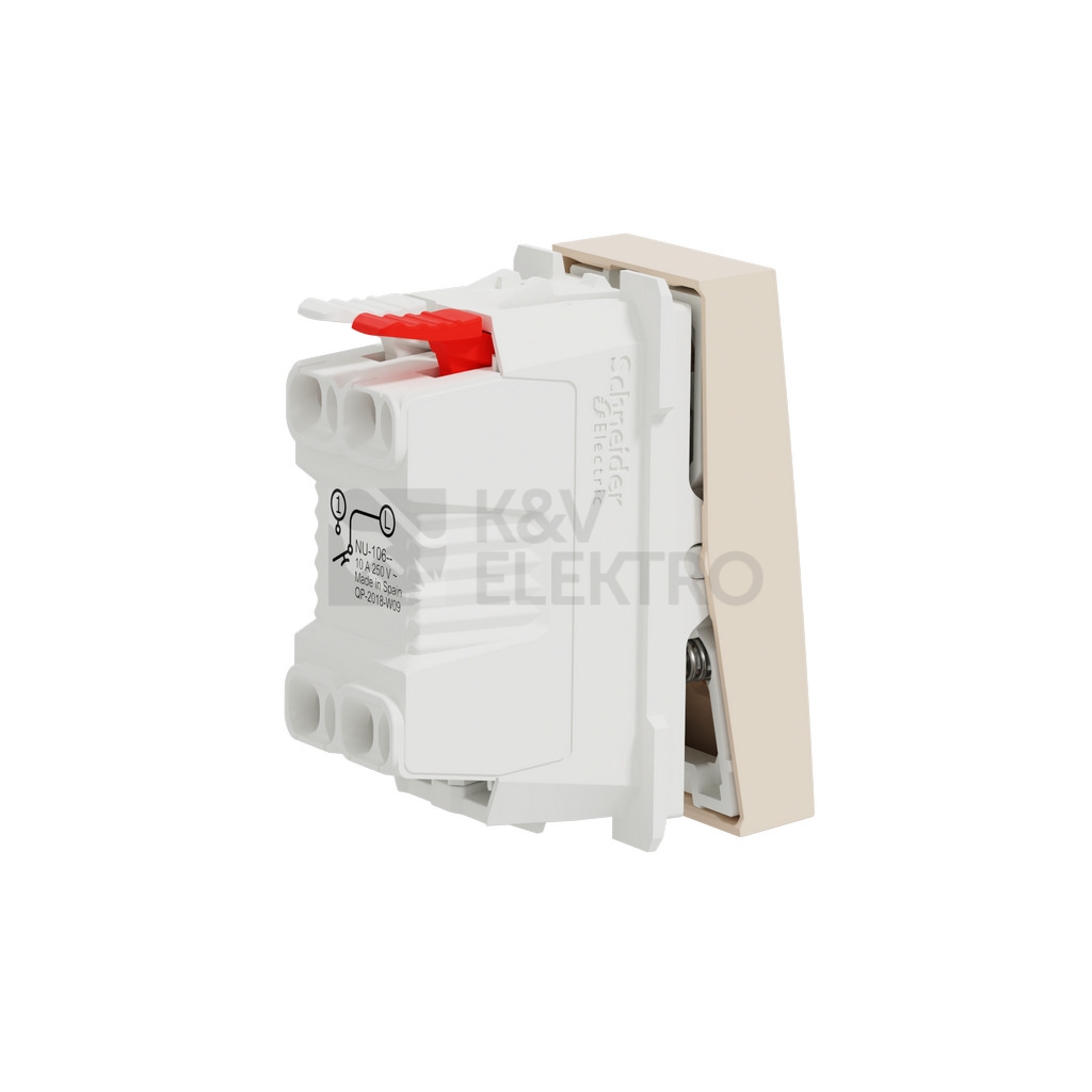 Obrázek produktu Schneider Electric Nová Unica tlačítko č.1/0 béžová NU310644 1modul 2