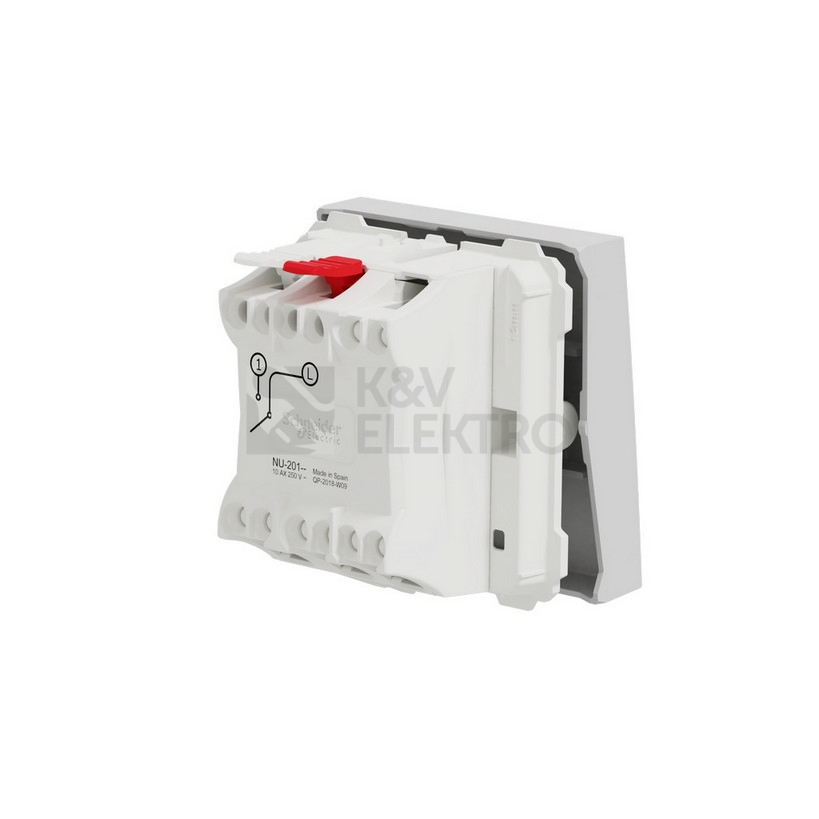 Obrázek produktu Schneider Electric Nová Unica vypínač č.1 aluminium NU320130 2