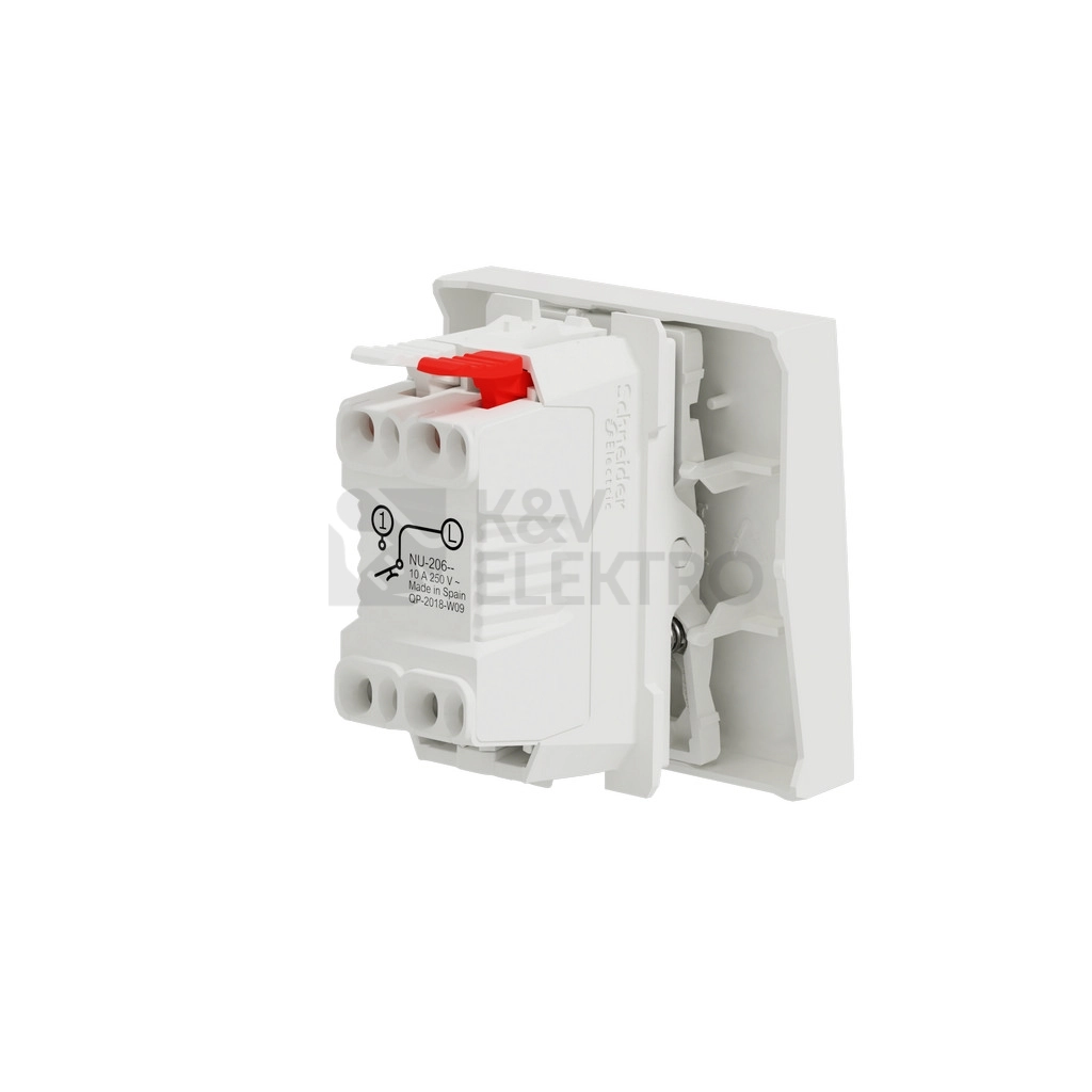 Obrázek produktu Schneider Electric Nová Unica tlačítko č.1/0 bílá NU320618 2