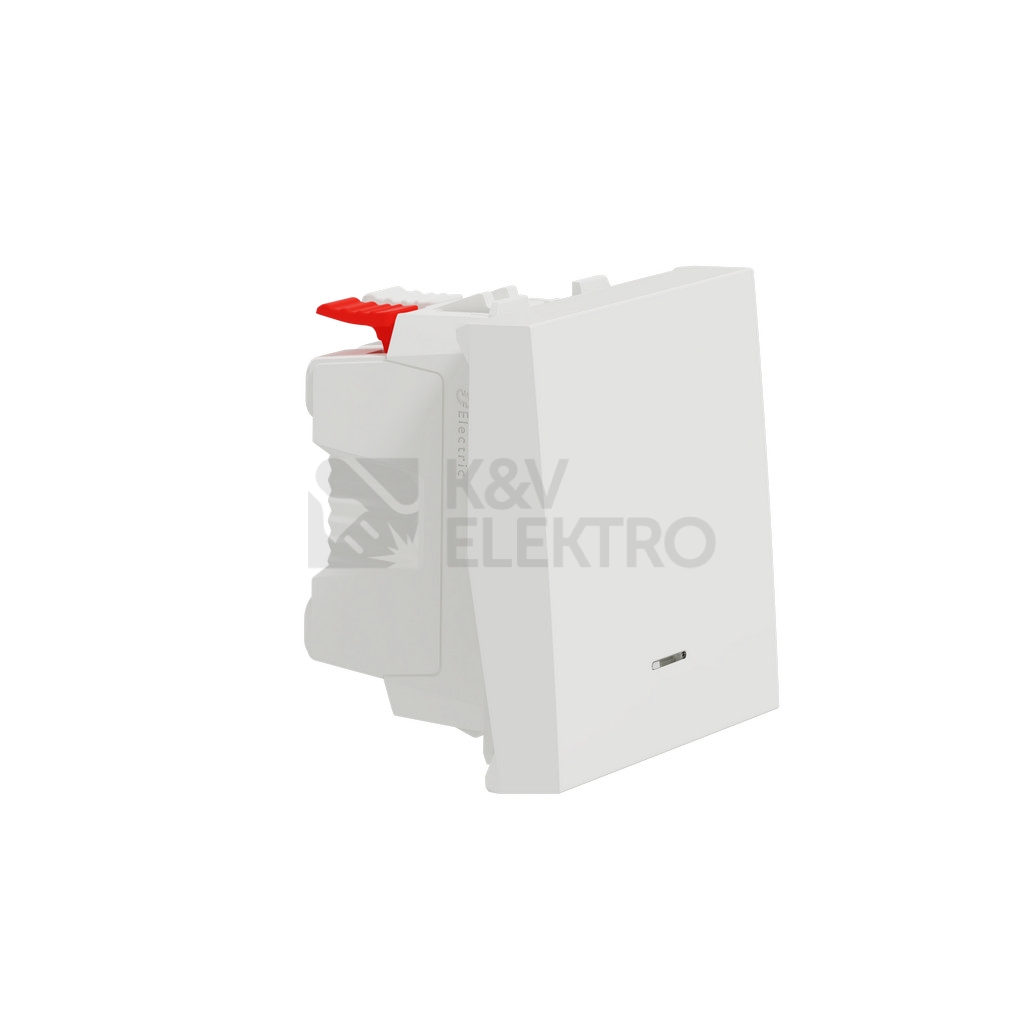 Obrázek produktu Schneider Electric Nová Unica tlačítko č.1/0 s orientační kontrolkou bílá NU320618N 1
