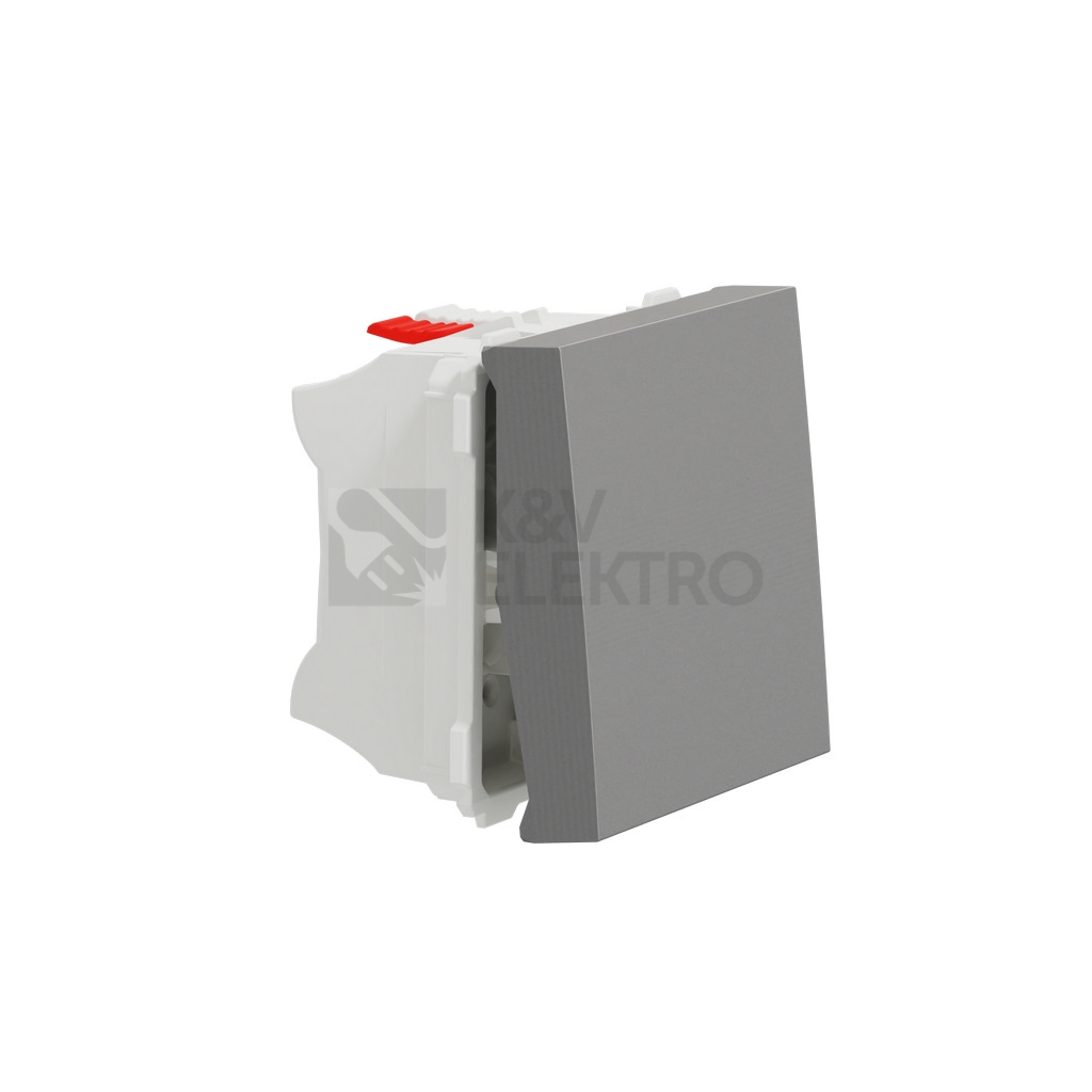 Obrázek produktu Schneider Electric Nová Unica tlačítko č.1/0 aluminium NU320630 1
