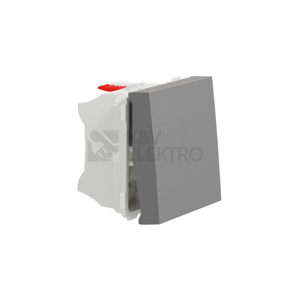 Obrázek produktu Schneider Electric Nová Unica tlačítko č.1/0 aluminium NU320630 1