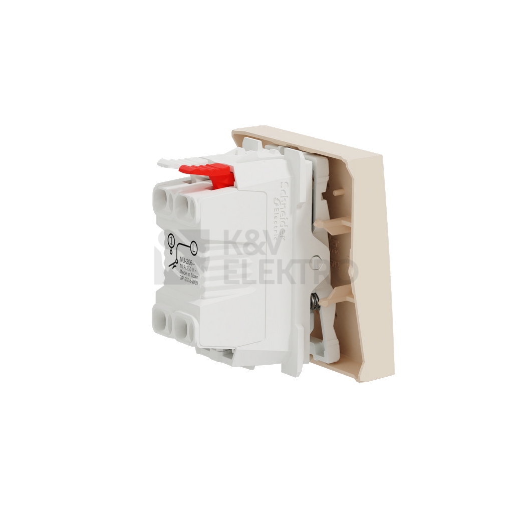 Obrázek produktu Schneider Electric Nová Unica tlačítko č.1/0 béžová NU320644 2