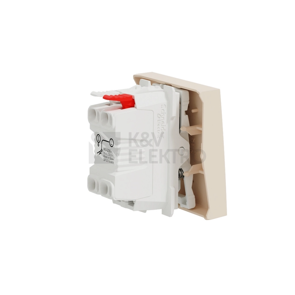 Obrázek produktu Schneider Electric Nová Unica tlačítko č.1/0 béžová NU320644 2