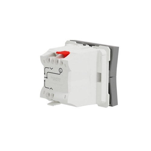 Schneider Electric Nová Unica žaluziový spínač aluminium NU320830 (obrázek 3)