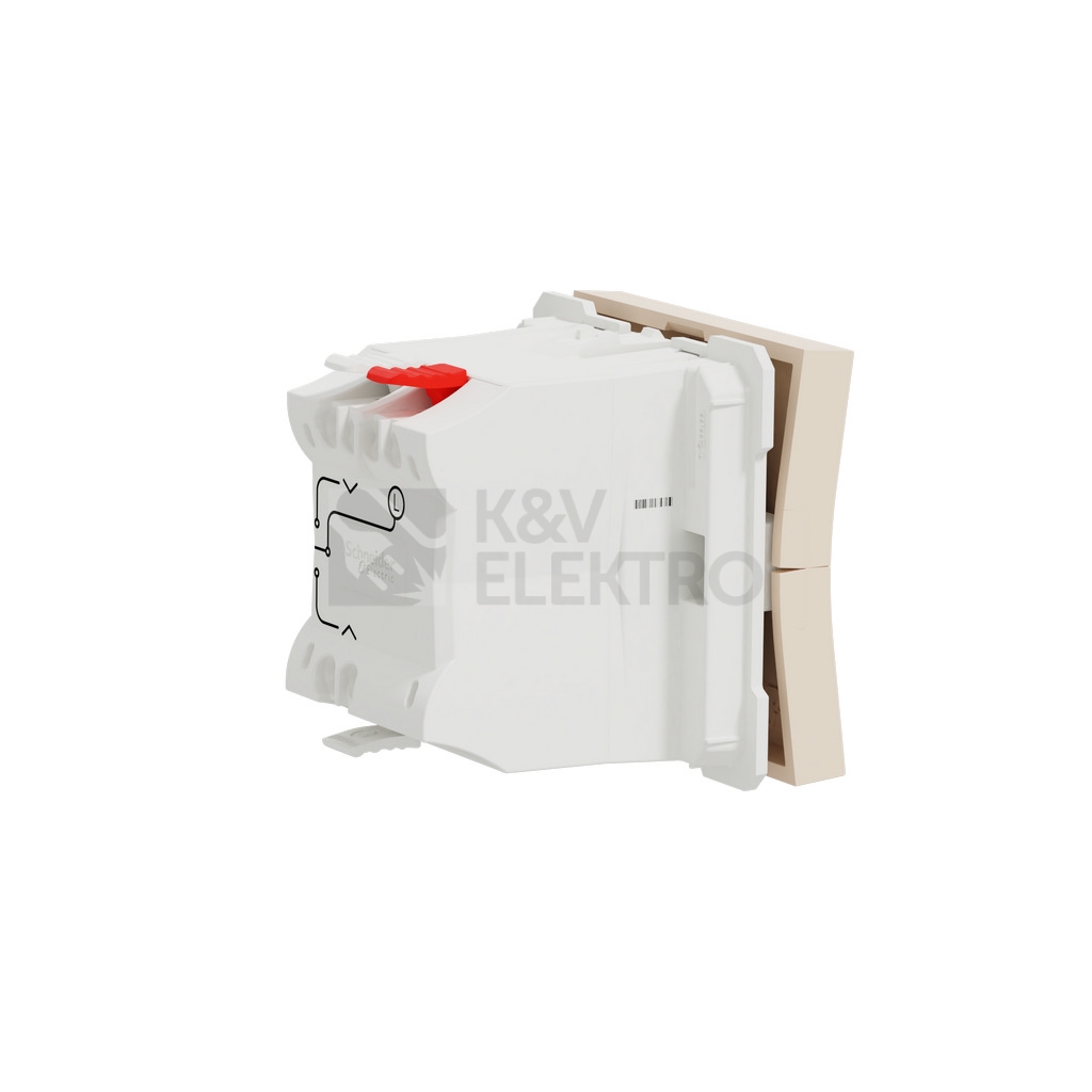 Obrázek produktu Schneider Electric Nová Unica žaluziový spínač béžová NU320844 2