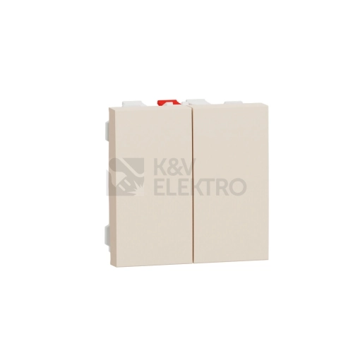 Schneider Electric Nová Unica schodišťový vypínač dvojitý č.6+6 béžová NU321344