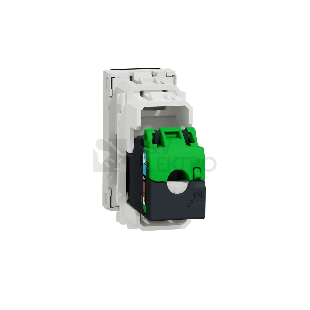 Obrázek produktu Schneider Electric Nová Unica datová zásuvka RJ45 kat.5e UTP bílá NU341018 1modul 3