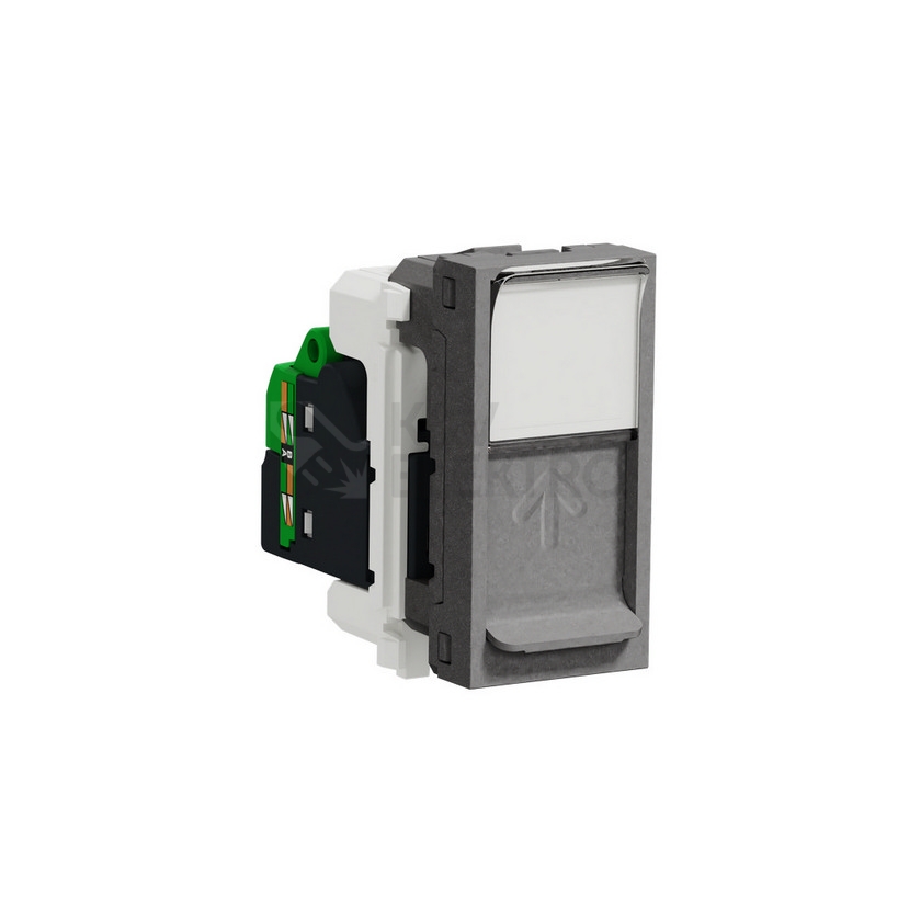 Obrázek produktu Schneider Electric Nová Unica datová zásuvka RJ45 kat.5e UTP aluminium NU341030 1modul 0