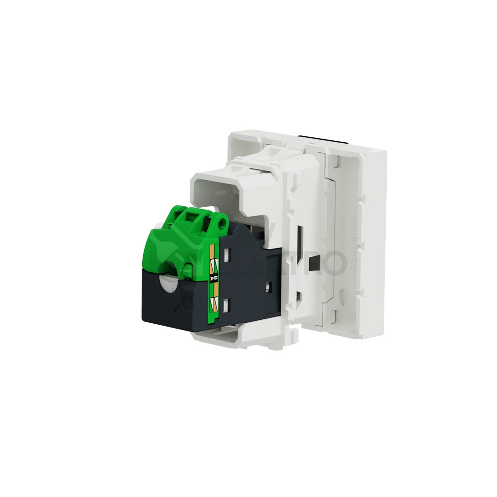 Obrázek produktu Schneider Electric Nová Unica datová zásuvka RJ45 kat.5e UTP bílá NU341118 2