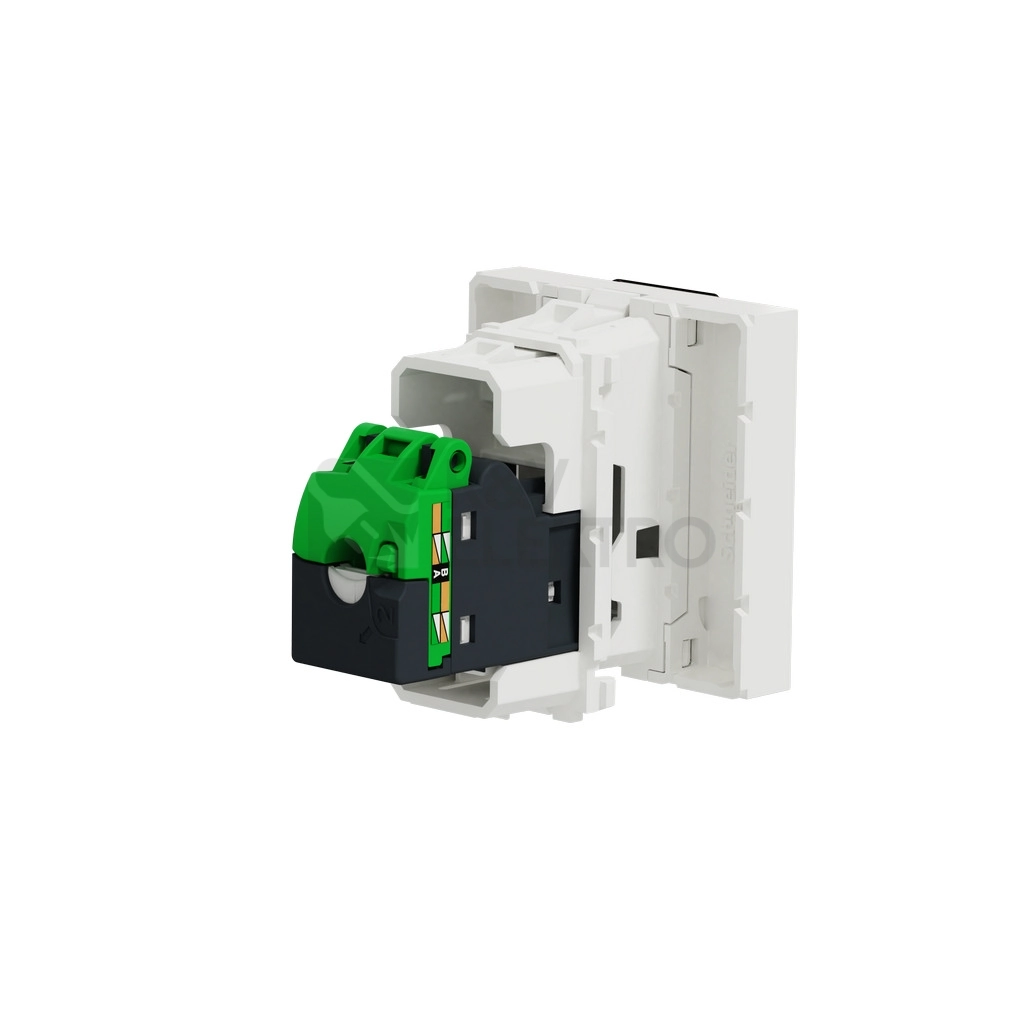 Obrázek produktu Schneider Electric Nová Unica datová zásuvka RJ45 kat.5e UTP bílá NU341118 2