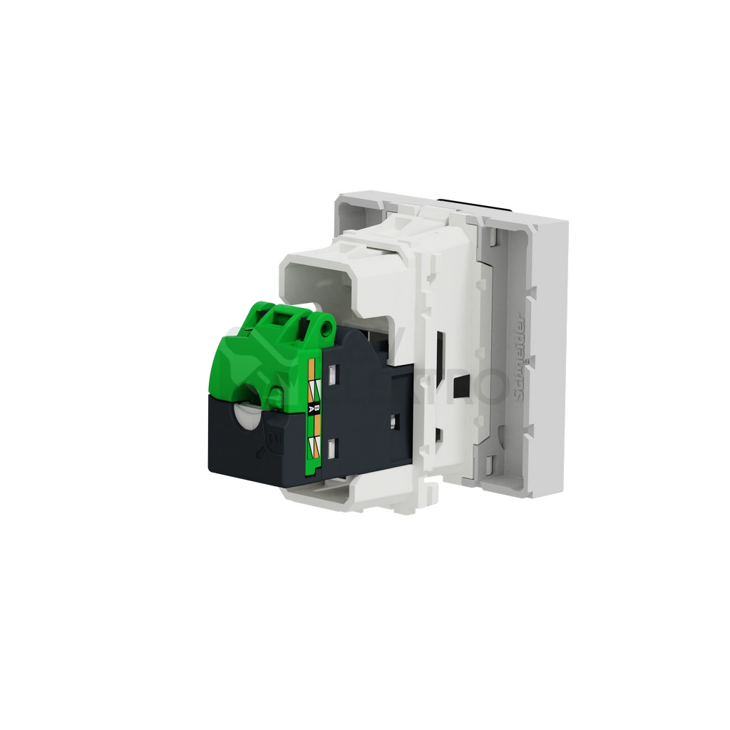 Obrázek produktu Schneider Electric Nová Unica datová zásuvka RJ45 kat.5e UTP aluminium NU341130 2