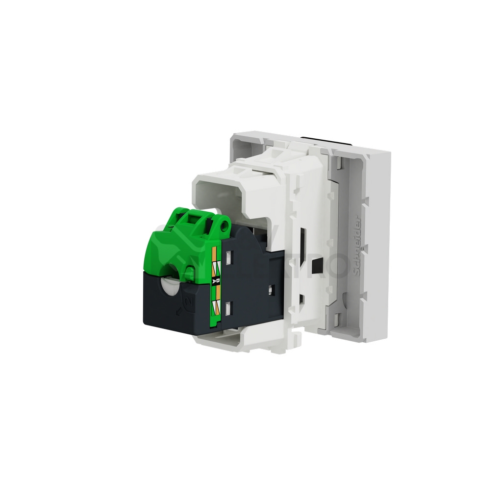 Obrázek produktu Schneider Electric Nová Unica datová zásuvka RJ45 kat.5e UTP aluminium NU341130 3