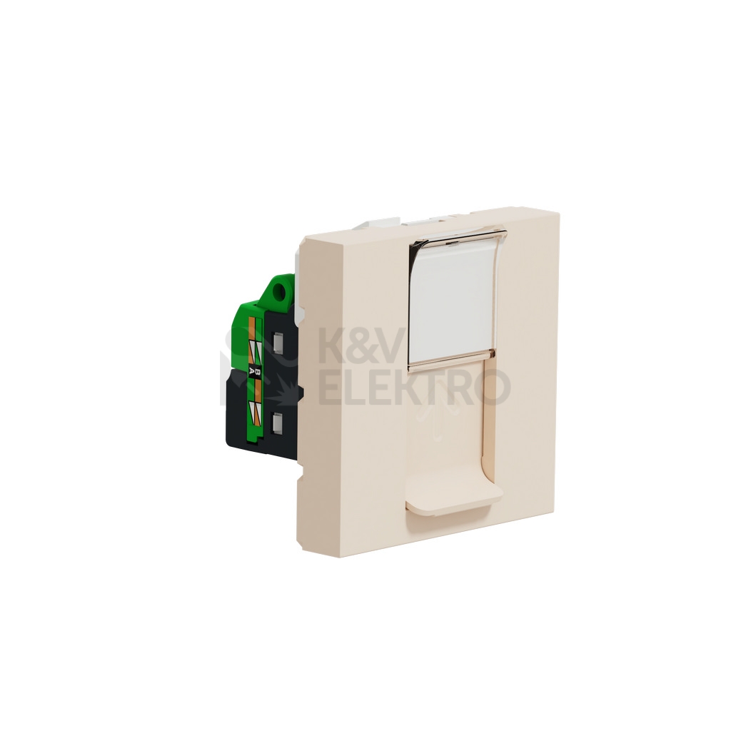 Obrázek produktu Schneider Electric Nová Unica datová zásuvka RJ45 kat.5e UTP béžová NU341144 1