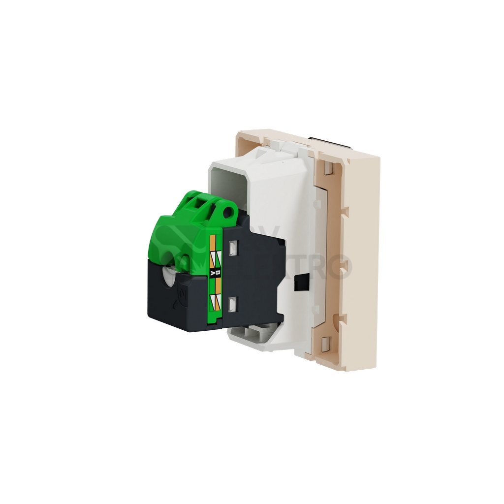 Obrázek produktu Schneider Electric Nová Unica datová zásuvka RJ45 kat.5e UTP béžová NU341144 2