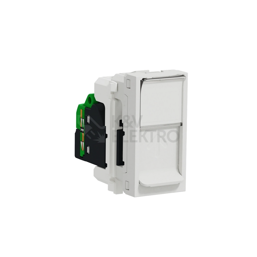 Obrázek produktu Schneider Electric Nová Unica datová zásuvka RJ45 kat.5e STP bílá NU341218 1modul 0