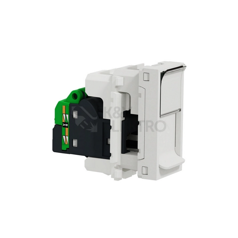 Obrázek produktu Schneider Electric Nová Unica datová zásuvka RJ45 kat.5e STP bílá NU341218 1modul 1
