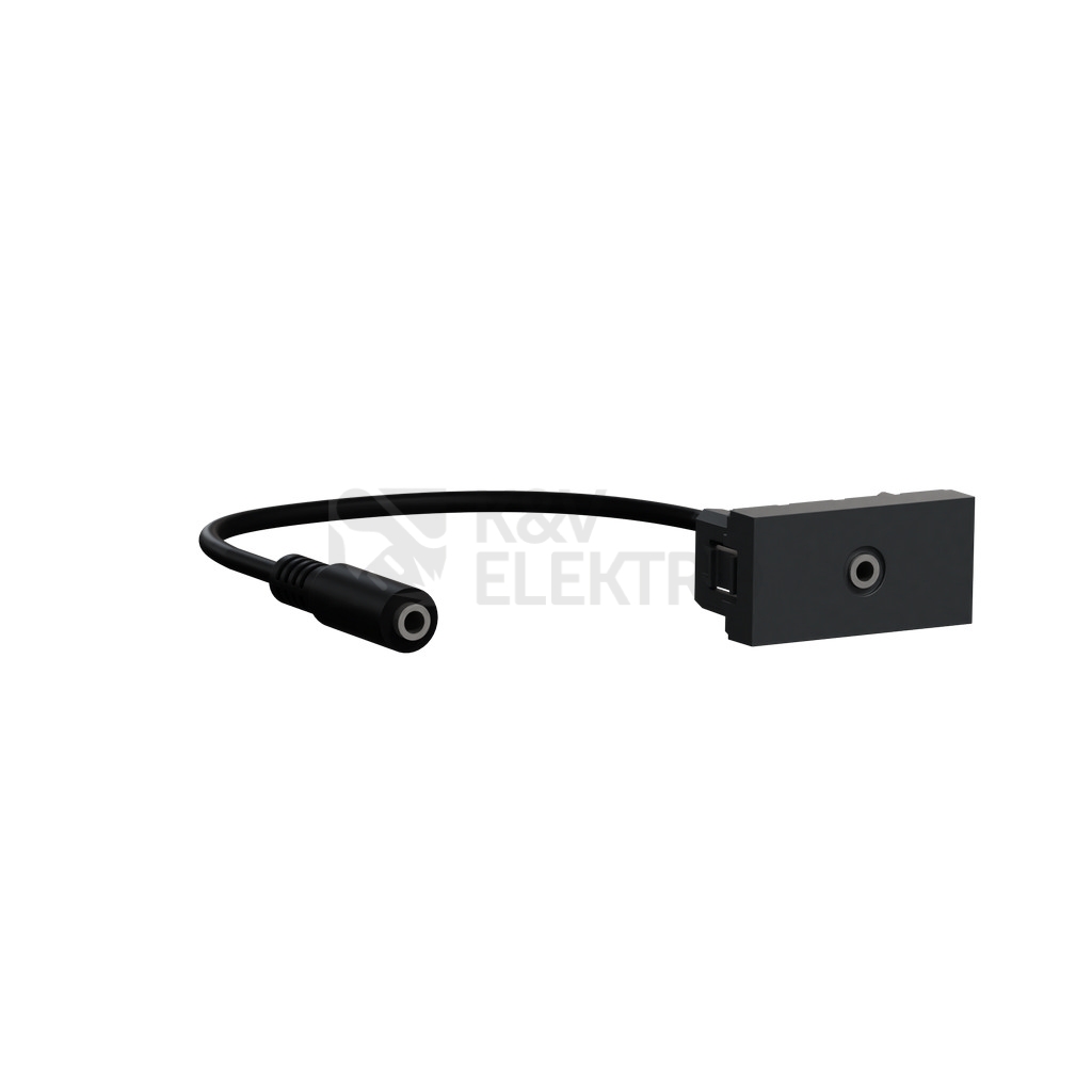 Obrázek produktu  Schneider Electric Nová Unica jack audio 3,5mm konektor NU343354 1M Antracit 0