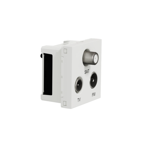 Schneider Electric Nová Unica televizní zásuvka TV+R+SAT individuální bílá NU345018
