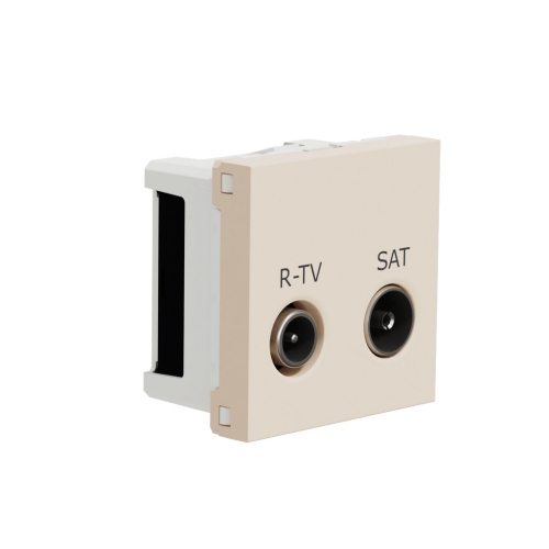 Schneider Electric Nová Unica televizní zásuvka TV/R+SAT individuální béžová NU345444