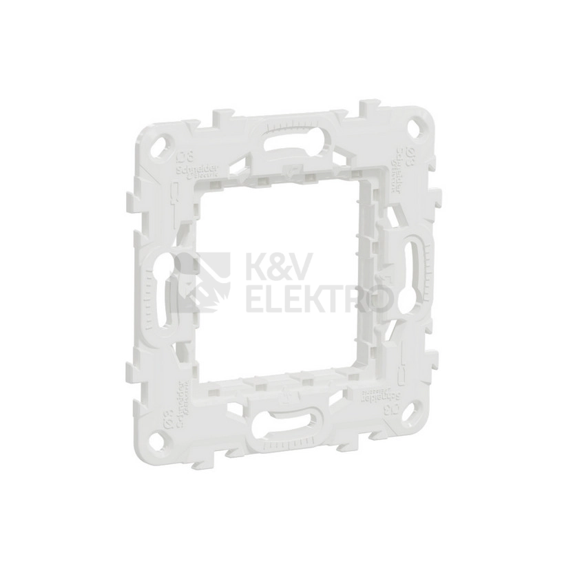Obrázek produktu Schneider Electric Nová Unica montážní rámeček Zamak plastový 2moduly jednonásobný NU7002P 0