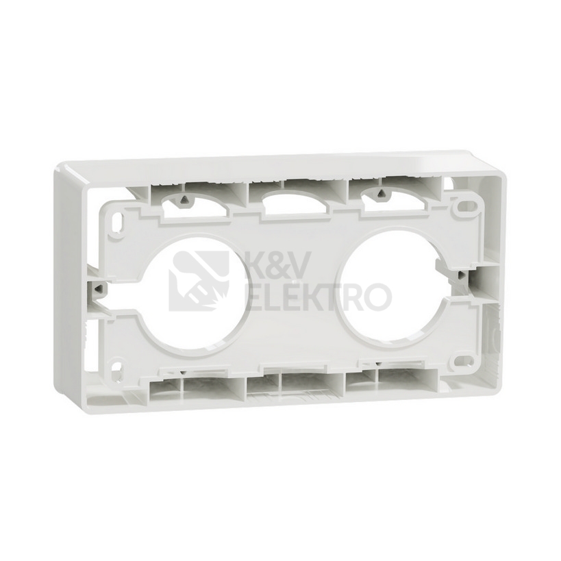 Obrázek produktu Schneider Electric Nová Unica nástěnná krabice dvojnásobná bílá NU800418 3