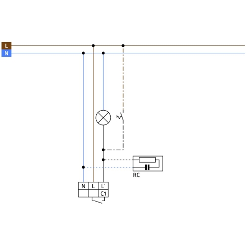 Pohybové čidlo B.E.G. LUXOMAT bílá LC-Click 140°