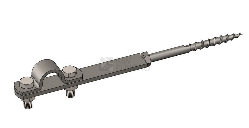 Obrázek produktu Držák trubky a jímače průměr 18-20 s vrutem 8x100mm D T TECHNIC DOT vrut 100 nerez 443050 0