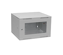 Nástěnný datový rozvaděč 19" výška 6U (356mm) H=450mm Š=520mm šedý Solarix SENSA-L-6U-545-11-G