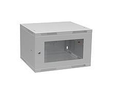 Nástěnný datový rozvaděč 19" výška 6U (356mm) H=450mm Š=520mm šedý Solarix SENSA-L-6U-545-11-G
