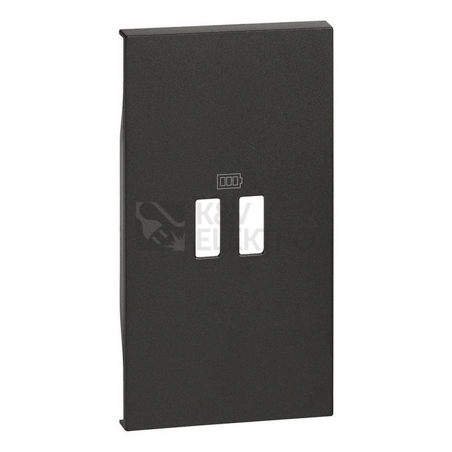 Obrázek produktu Bticino Living now krytka nabíječky USB 2 moduly černá KG12C 0