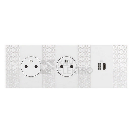 Obrázek produktu Bticino Living now krytka nabíječky USB 2 moduly bílá KW12C 1