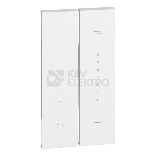Bticino Living now krytka univerzálního stmívače 2 moduly bílá KW19