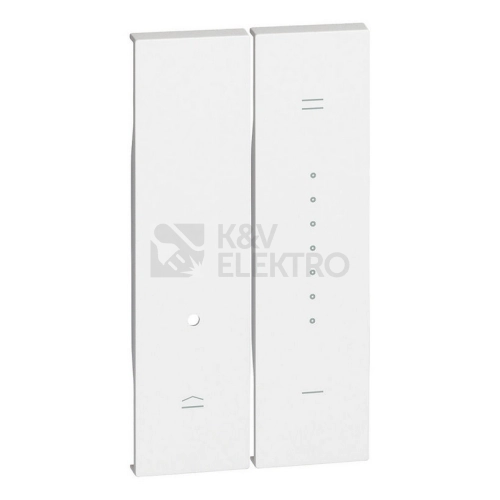 Bticino Living now krytka univerzálního stmívače 2 moduly bílá KW19