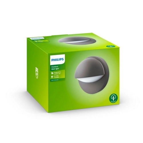 Venkovní nástěnné svítidlo Philips June E27 12W IP44 antracit (obrázek 4)
