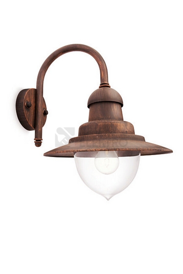 Obrázek produktu Venkovní nástěnné svítidlo Philips Raindrop E27 60W IP44 rez 0