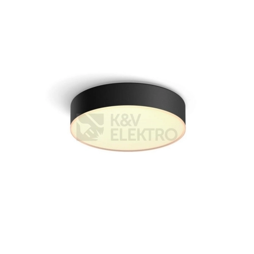 Bluetooth LED stropní svítidlo Philips Hue Enrave S 41158/30/P6 černá 9,6W 2200-6500K s dálkovým ovladačem